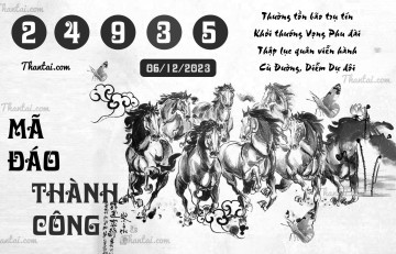 MÃ ĐÁO THÀNH CÔNG 06/12/2023