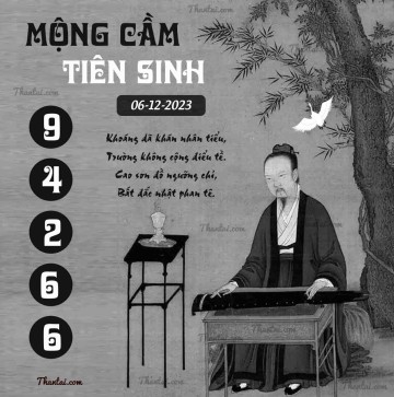 MỘNG CẦM TIÊN SINH 06/12/2023