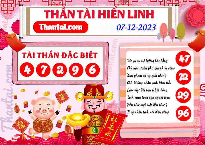 THẦN TÀI HIỂN LINH 22/11/2023