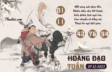 HOÀNG ĐẠO TUẦN 07/12/2023