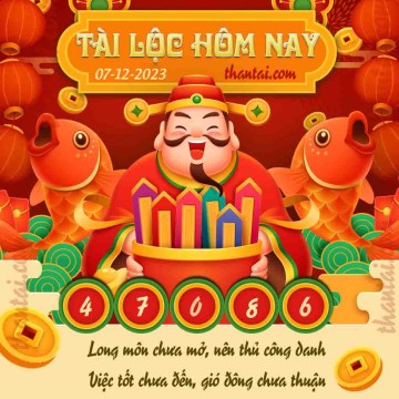 Tài Lộc Hôm Nay 07/12/2023