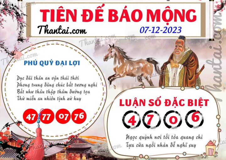 Tiên Đế Báo Mộng 22/11/2023