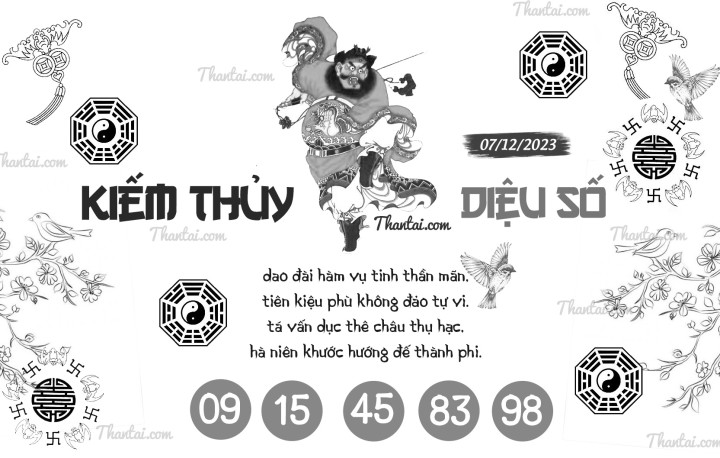 KIẾM THỦY DIỆU SỐ 22/11/2023