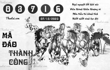 MÃ ĐÁO THÀNH CÔNG 07/12/2023