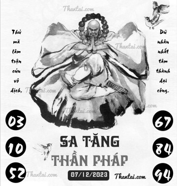 SA TĂNG THẦN PHÁP 07/12/2023