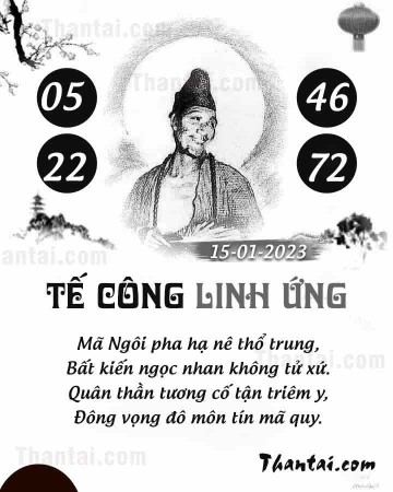 TẾ CÔNG LINH ỨNG 15/01/2023