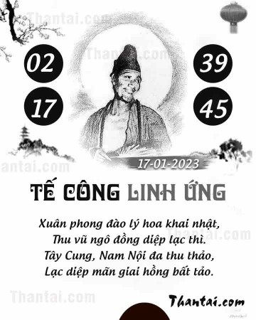 TẾ CÔNG LINH ỨNG 17/01/2023