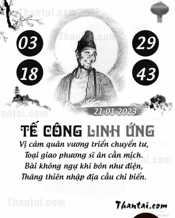 TẾ CÔNG LINH ỨNG 21/01/2023