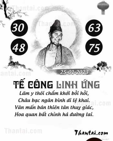 TẾ CÔNG LINH ỨNG 25/01/2023