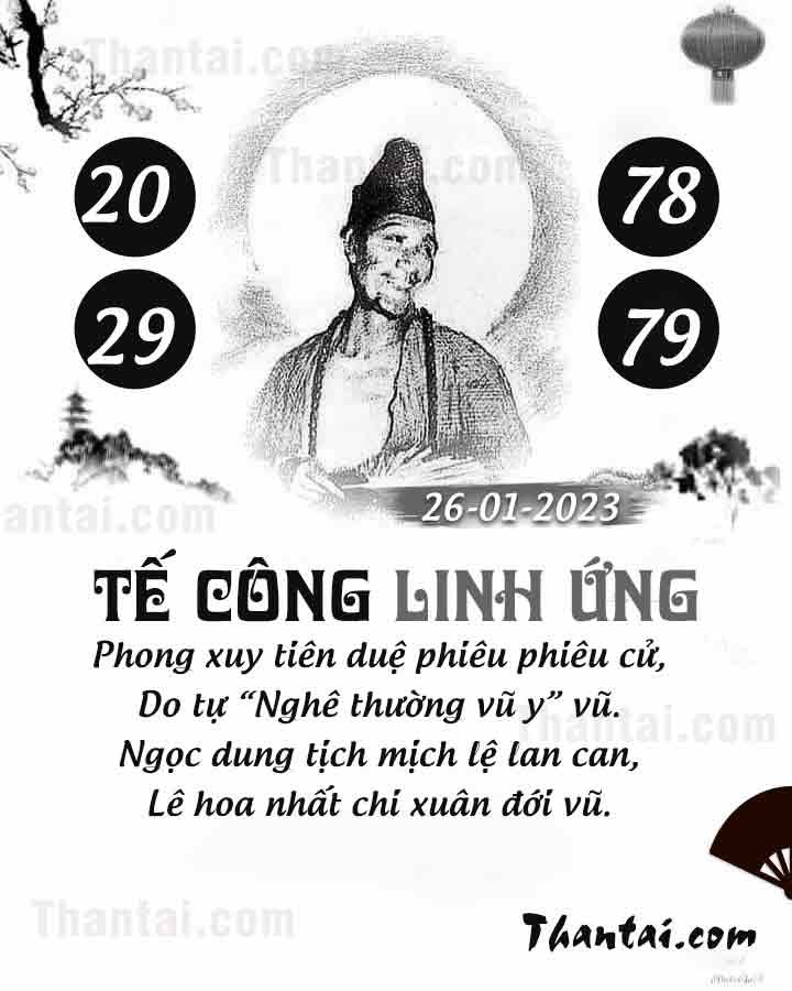 TẾ CÔNG LINH ỨNG 11/01/2023