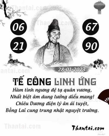 TẾ CÔNG LINH ỨNG 28/01/2023