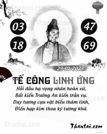 TẾ CÔNG LINH ỨNG 29/01/2023