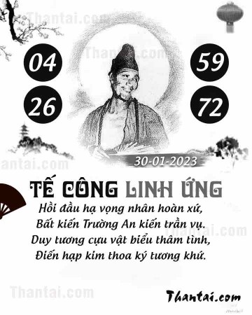 TẾ CÔNG LINH ỨNG 30/01/2023