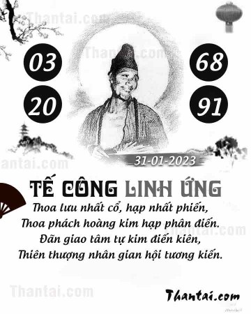 TẾ CÔNG LINH ỨNG 31/01/2023