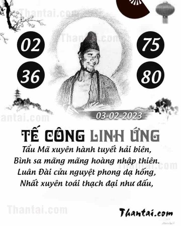 TẾ CÔNG LINH ỨNG 03/02/2023