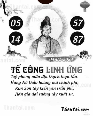 TẾ CÔNG LINH ỨNG 04/02/2023