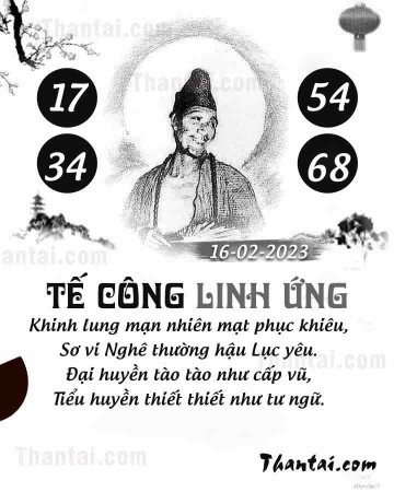 TẾ CÔNG LINH ỨNG 16/02/2023