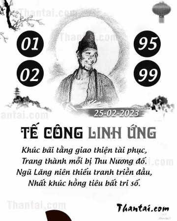 TẾ CÔNG LINH ỨNG 25/02/2023