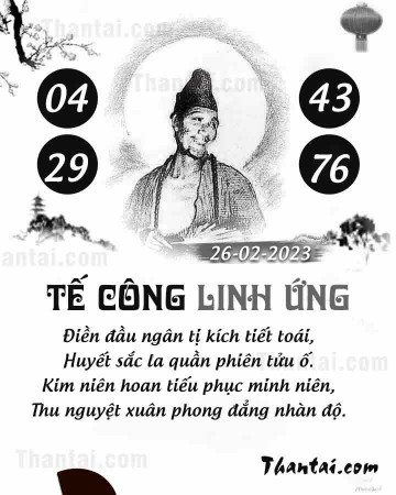 TẾ CÔNG LINH ỨNG 26/02/2023