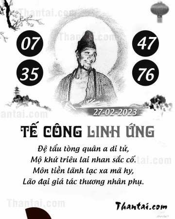 TẾ CÔNG LINH ỨNG 27/02/2023