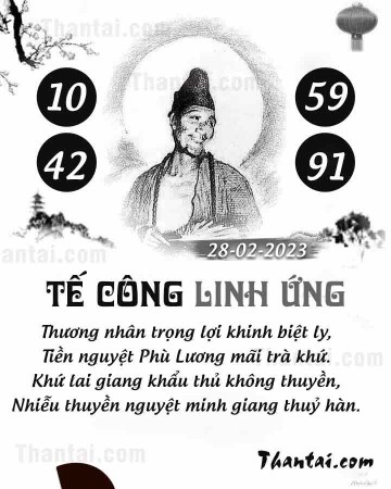 TẾ CÔNG LINH ỨNG 28/02/2023