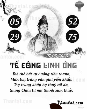 TẾ CÔNG LINH ỨNG 07/03/2023