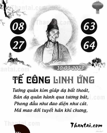 TẾ CÔNG LINH ỨNG 10/03/2023