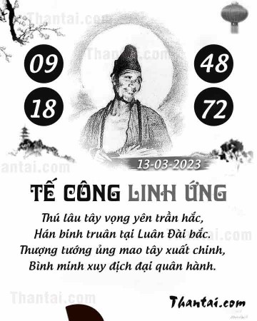 TẾ CÔNG LINH ỨNG 13/03/2023