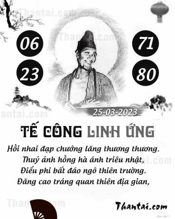 TẾ CÔNG LINH ỨNG 25/03/2023