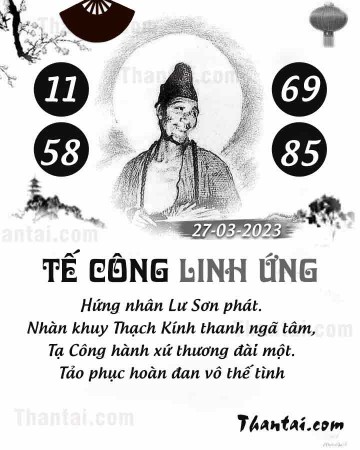 TẾ CÔNG LINH ỨNG 27/03/2023