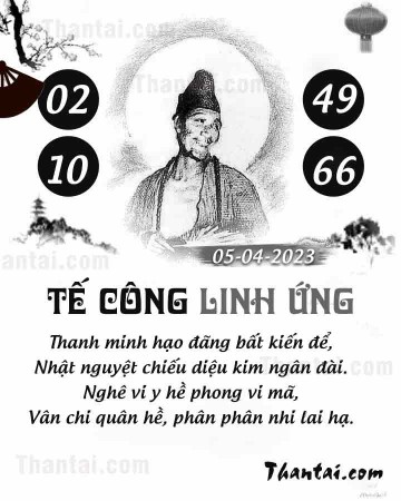 TẾ CÔNG LINH ỨNG 05/04/2023