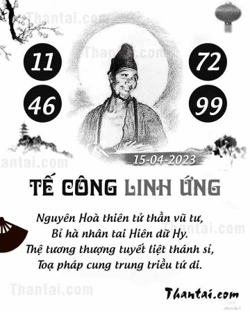 TẾ CÔNG LINH ỨNG 15/04/2023