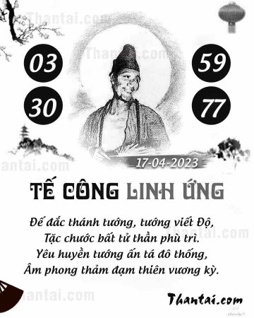 TẾ CÔNG LINH ỨNG 17/04/2023