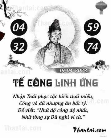 TẾ CÔNG LINH ỨNG 19/04/2023