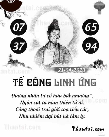 TẾ CÔNG LINH ỨNG 21/04/2023