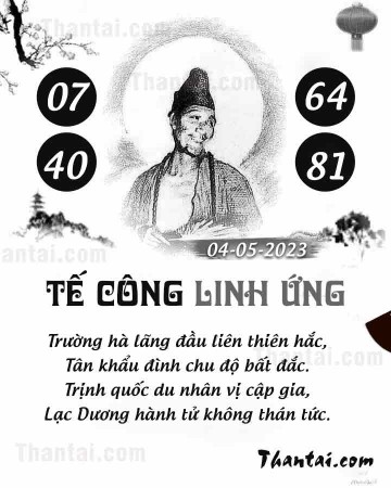 TẾ CÔNG LINH ỨNG 04/05/2023