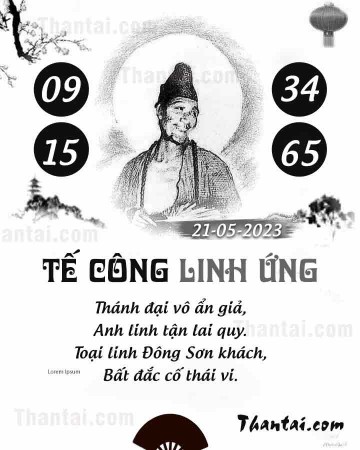 TẾ CÔNG LINH ỨNG 21/05/2023