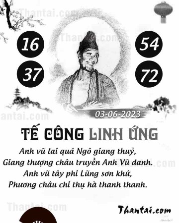 TẾ CÔNG LINH ỨNG 03/06/2023