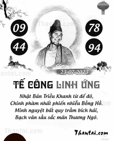 TẾ CÔNG LINH ỨNG 23/07/2023