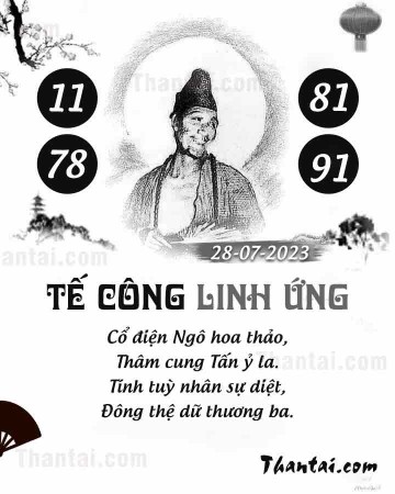 TẾ CÔNG LINH ỨNG 28/07/2023