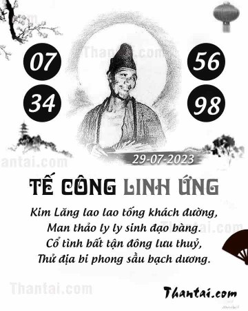 TẾ CÔNG LINH ỨNG 29/07/2023