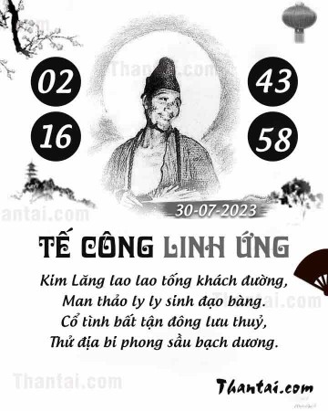 TẾ CÔNG LINH ỨNG 30/07/2023