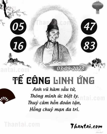 TẾ CÔNG LINH ỨNG 03/09/2023