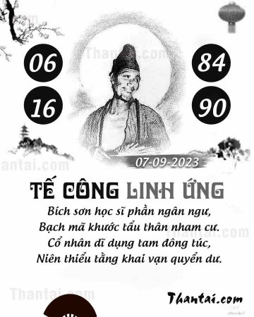 TẾ CÔNG LINH ỨNG 07/09/2023