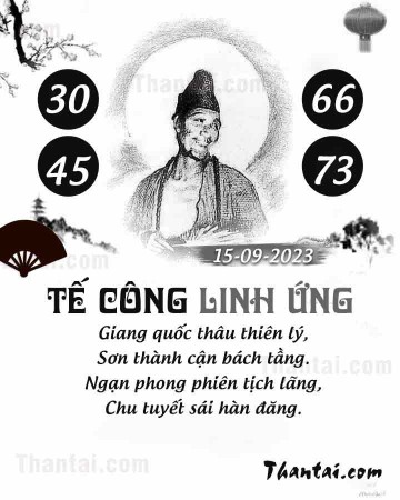 TẾ CÔNG LINH ỨNG 15/09/2023