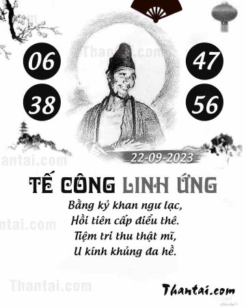 TẾ CÔNG LINH ỨNG 22/09/2023