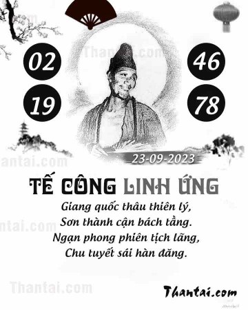 TẾ CÔNG LINH ỨNG 23/09/2023