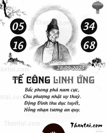 TẾ CÔNG LINH ỨNG 28/09/2023