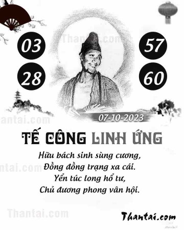 TẾ CÔNG LINH ỨNG 07/10/2023