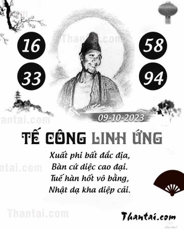 TẾ CÔNG LINH ỨNG 09/10/2023